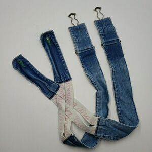 Vintage Pointer Brand Low Back Overalls Replacement Straps Pink White